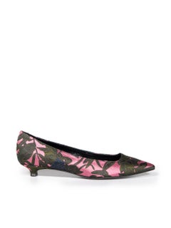 Erdem Floral Embroidered Kitten Heel Pumps Size IT 39.5