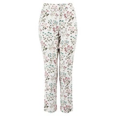 Erdem Floral Jacquard Slim Fit Trousers Size M
