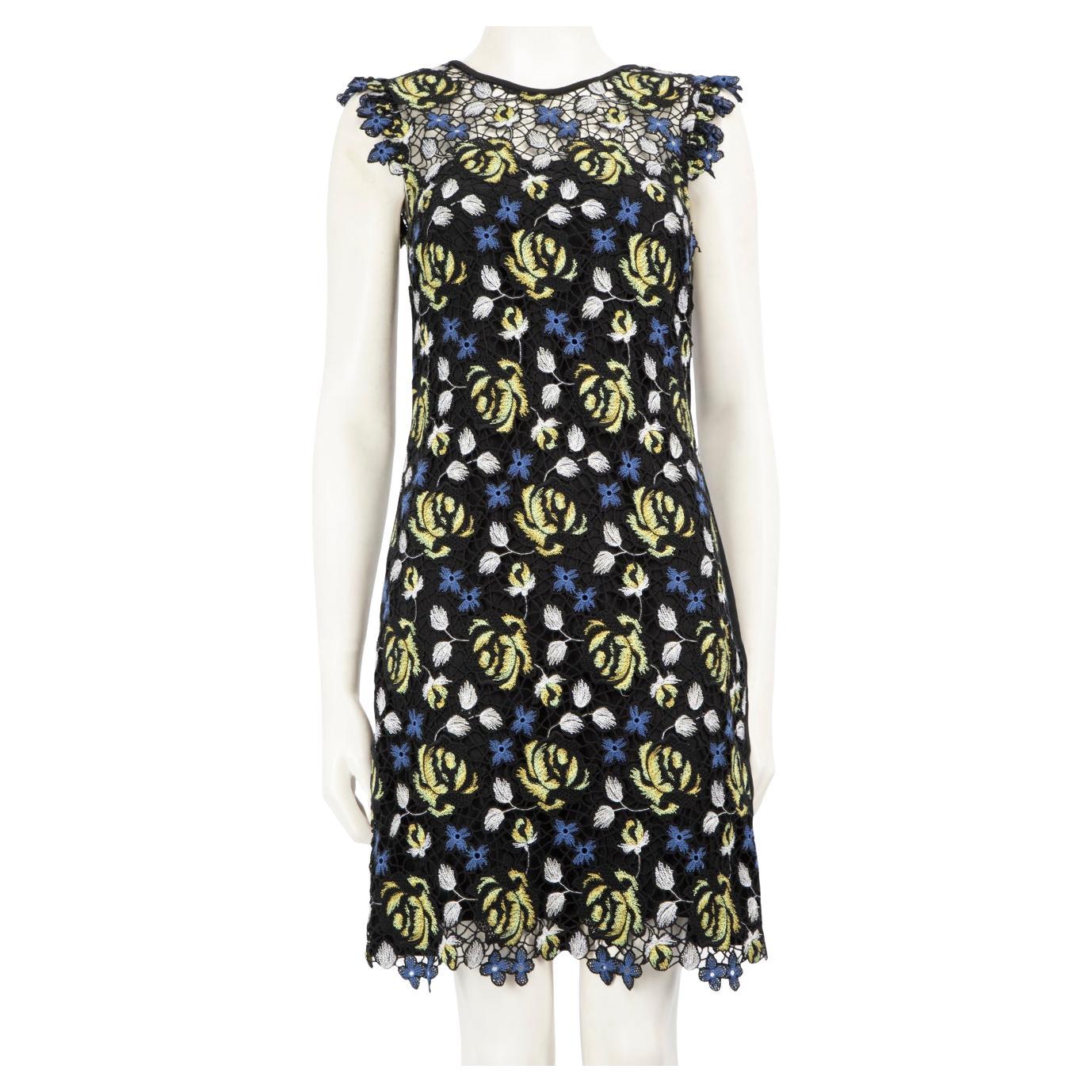 Erdem Robe en dentelle à fleurs longueur genou, taille S