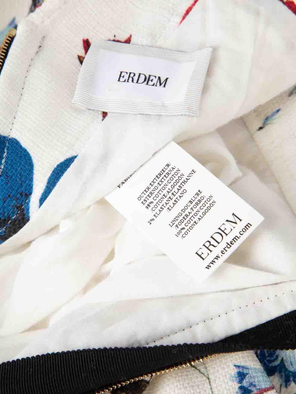 Erdem Robe Fabienne sans manches à motif floral taille S en vente 1