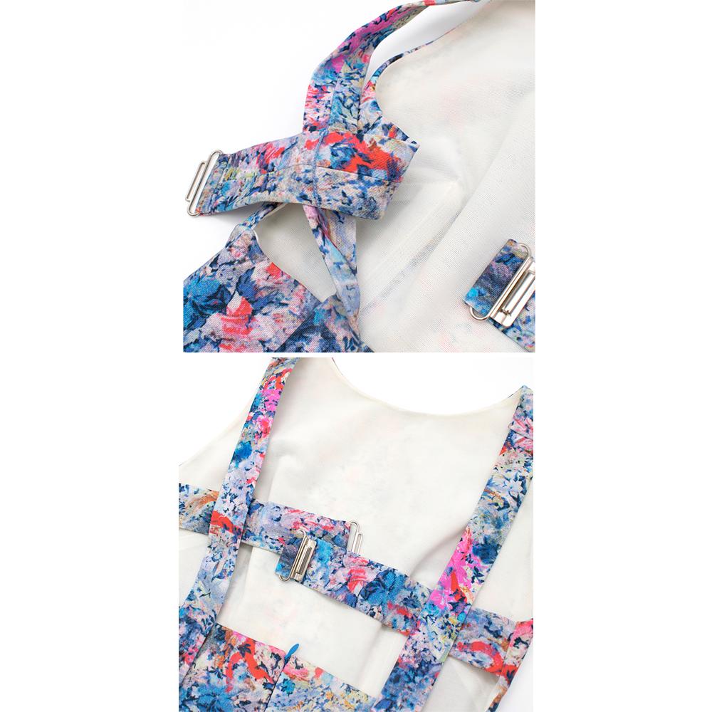 Erdem Floral Print Cut Out Midi Dress - Size US 4 2