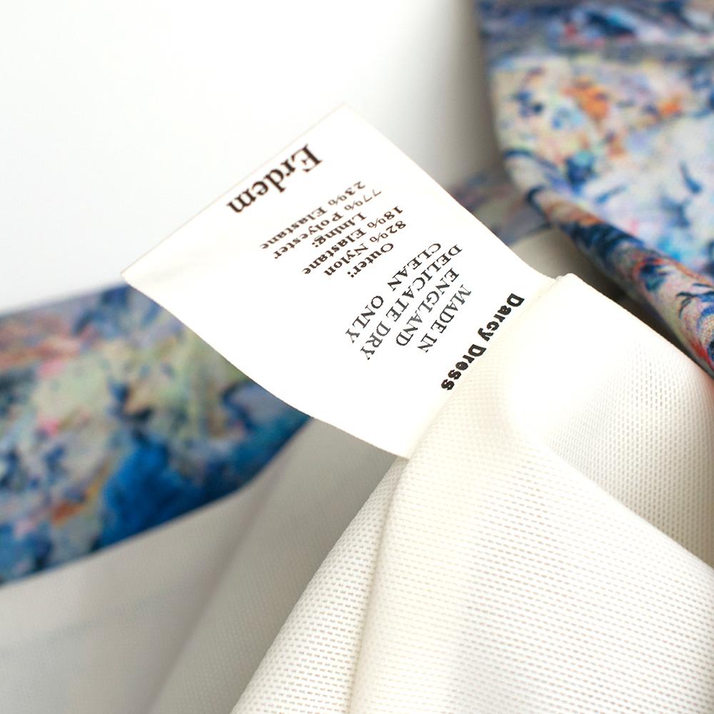 Erdem Floral Print Cut Out Midi Dress - Size US 4 1