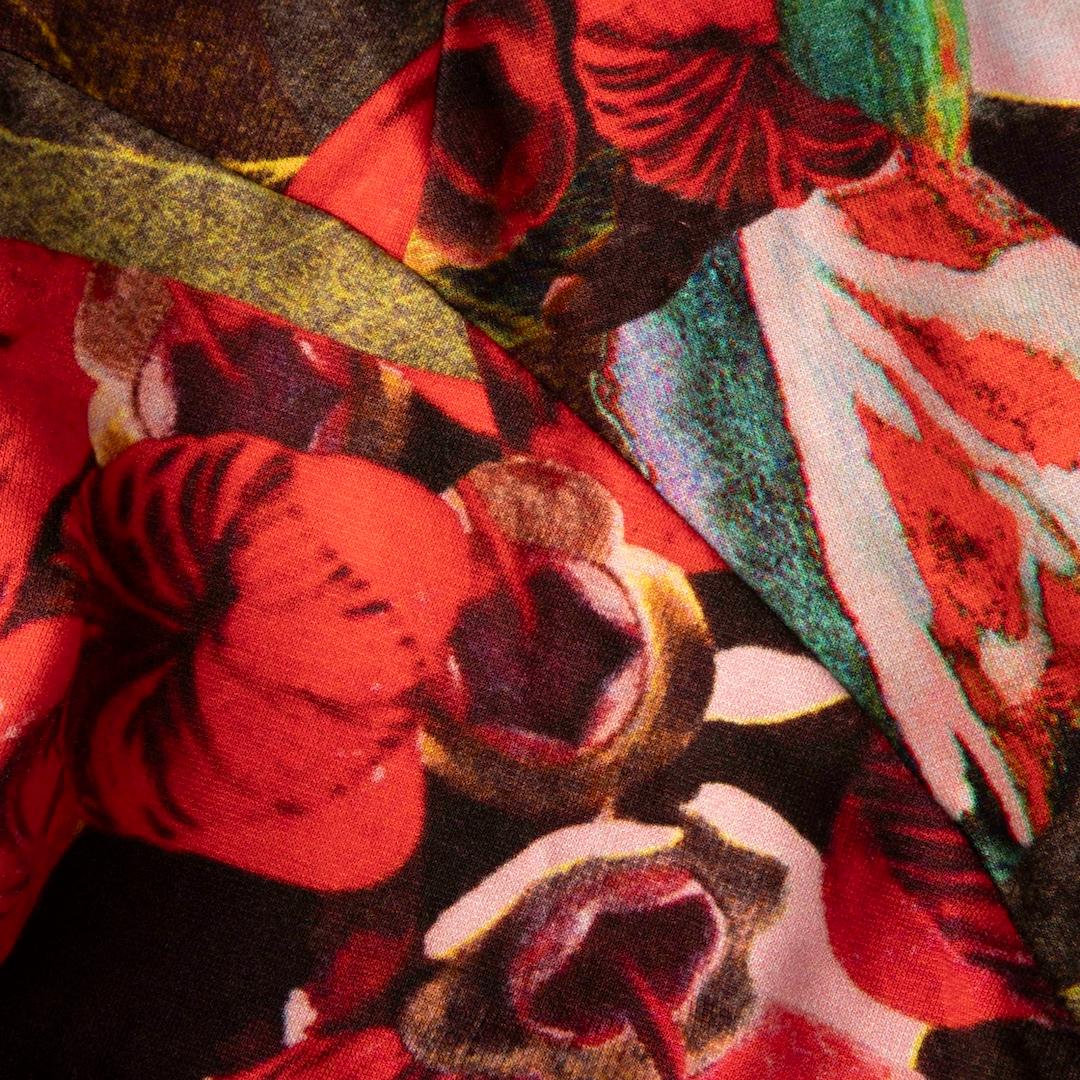 Noir Erdem - Jupe mi-longue évasée à imprimé floral - Taille M en vente