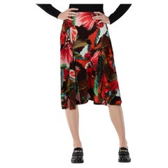 Erdem Falda Midi Acampanada Estampado Floral Talla M