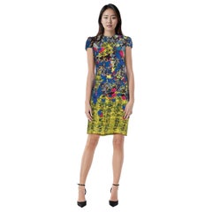 Erdem Floral Print Midi Silk Dress Size S