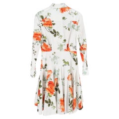 Erdem Floral-Print Mini Shirt Dress in Multicolor Cotton