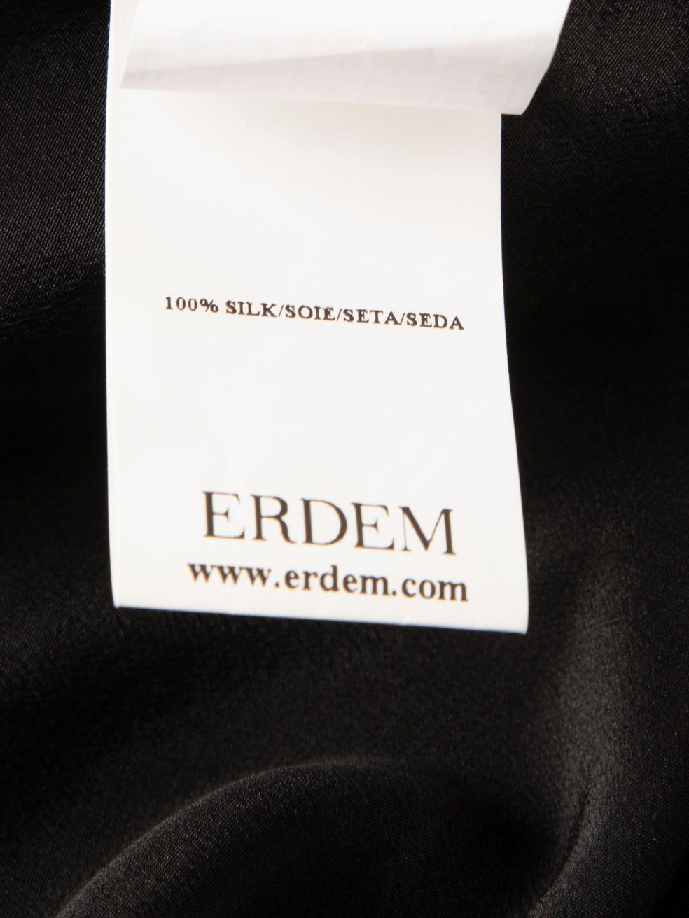 Erdem Floral Print Silk Drop-Waist Mini Dress Size S For Sale 2