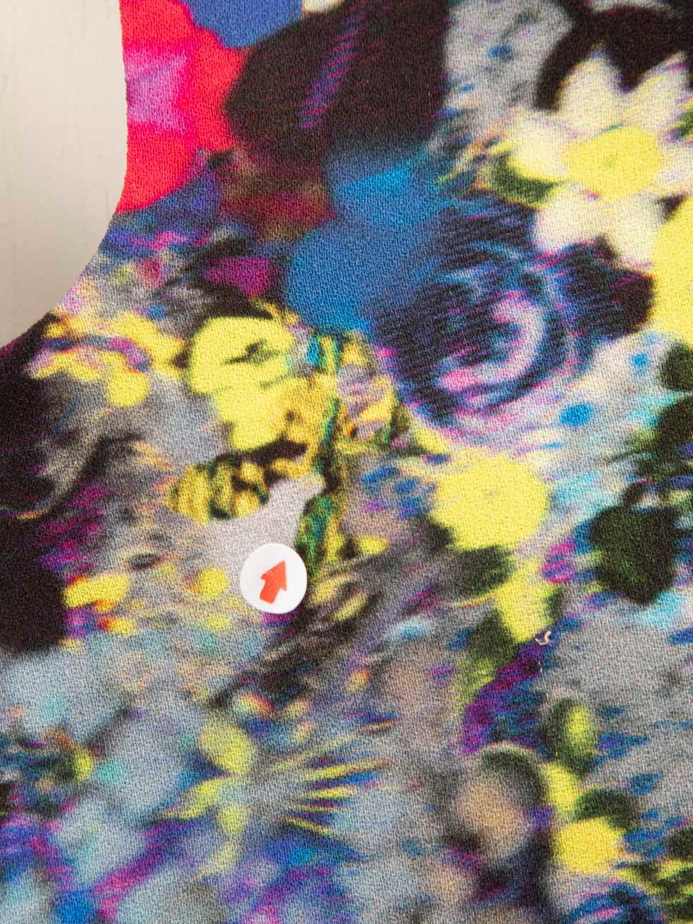 Women's Erdem Floral Short Sleeve Silk Dress Size M For Sale