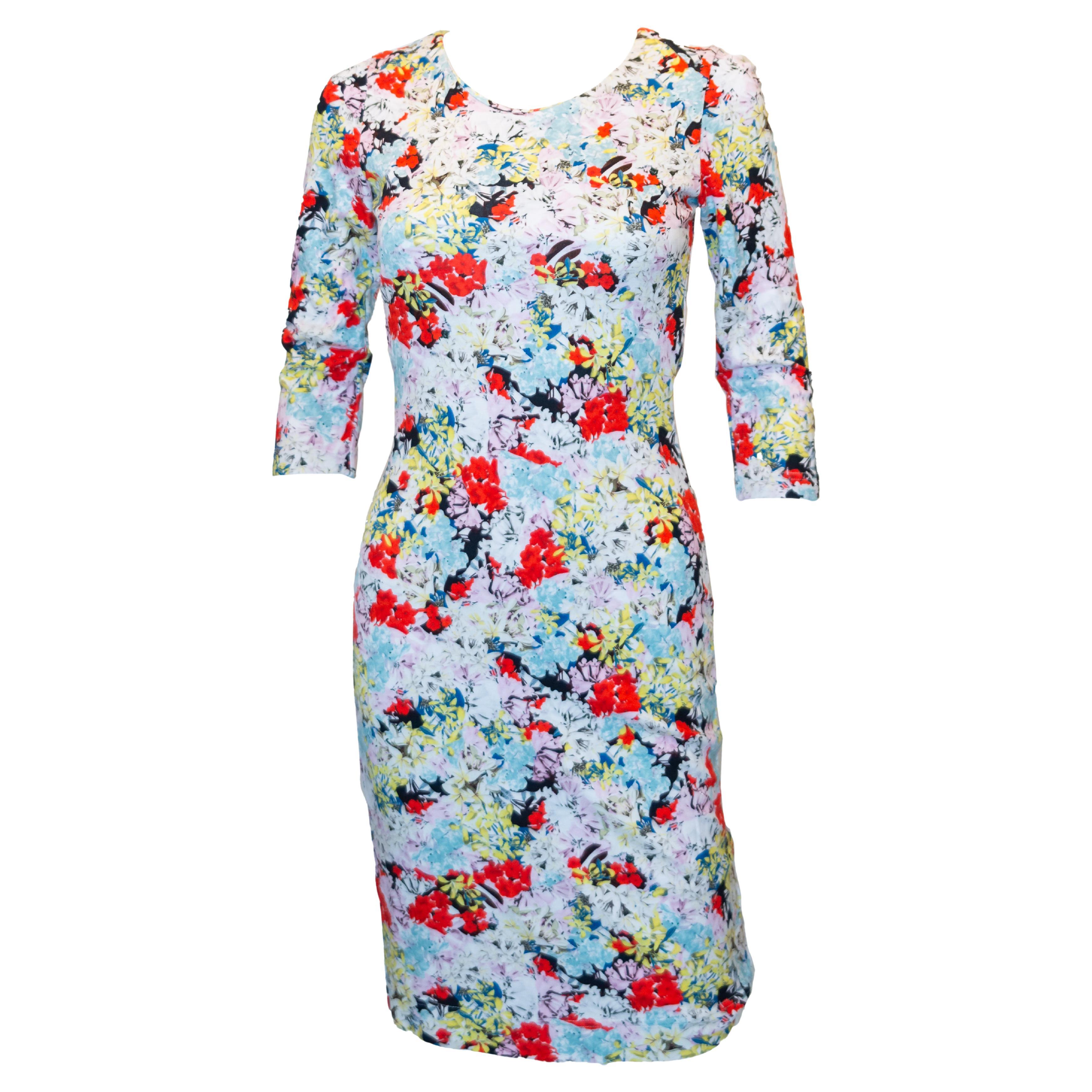 Erdem Floral T Shirt Dress For Sale