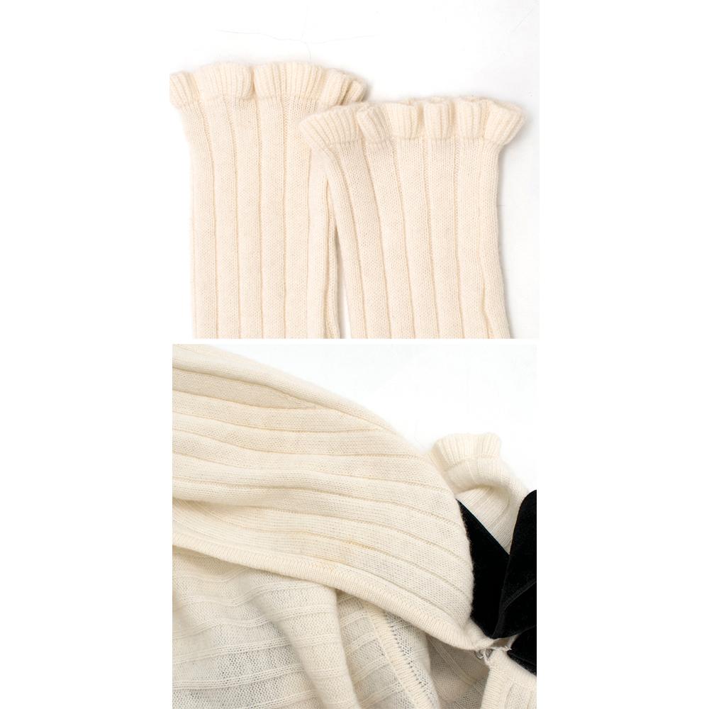 Erdem High Neck Wool Blend Open Back Sweater SIZE S 5