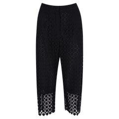 Erdem - Pantalon capri en coton coupé au laser