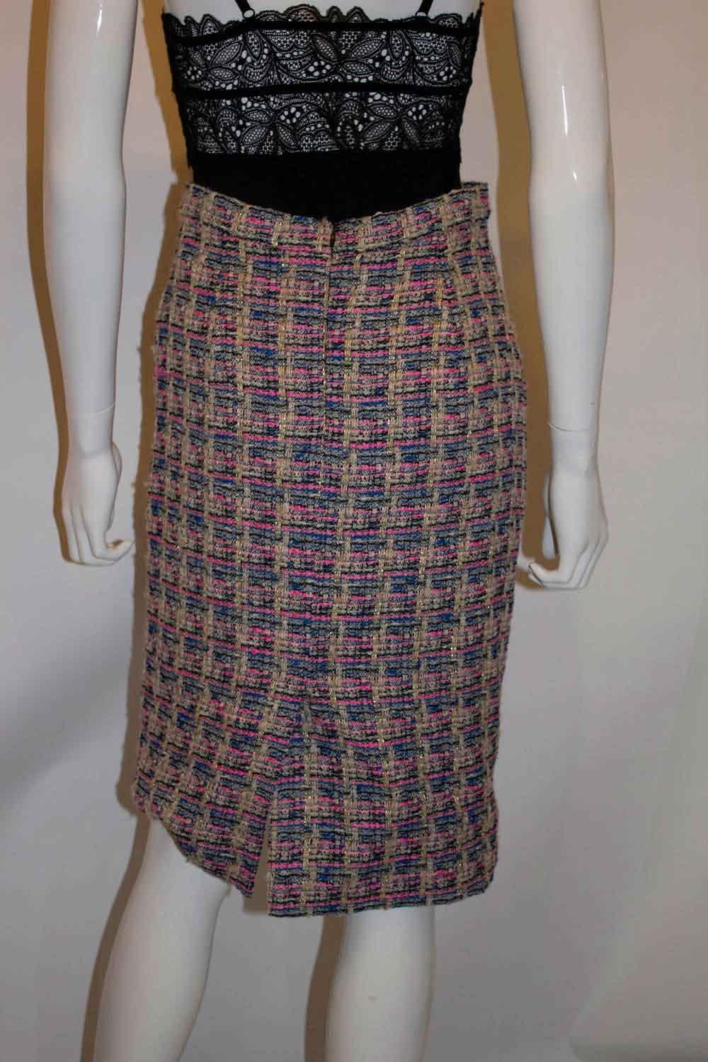 Erdem Multi Colour Boucle Skirt In Good Condition For Sale In London, GB