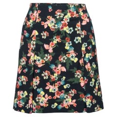 Erdem Gonna Calista con dettaglio a pieghe con stampa a fiori multicolore S