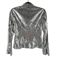 Erdem - New w/ Tags - Tonya Sequin Embellished Long Sleeve - UK 6 US 2 - Top