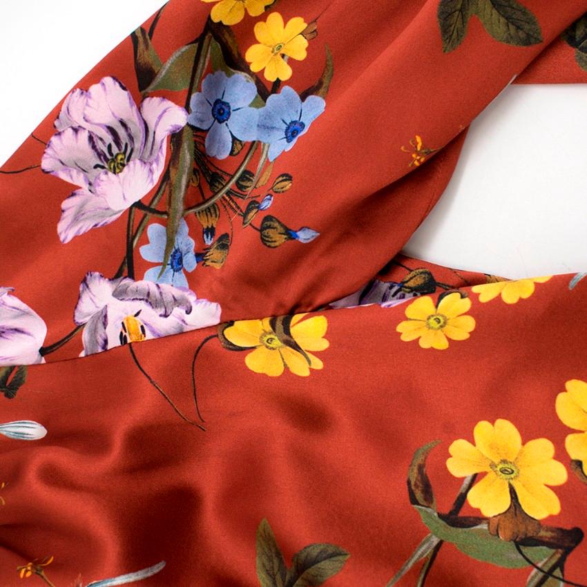  Erdem Osiris Printed Silk Dress - Size US 8 For Sale 2