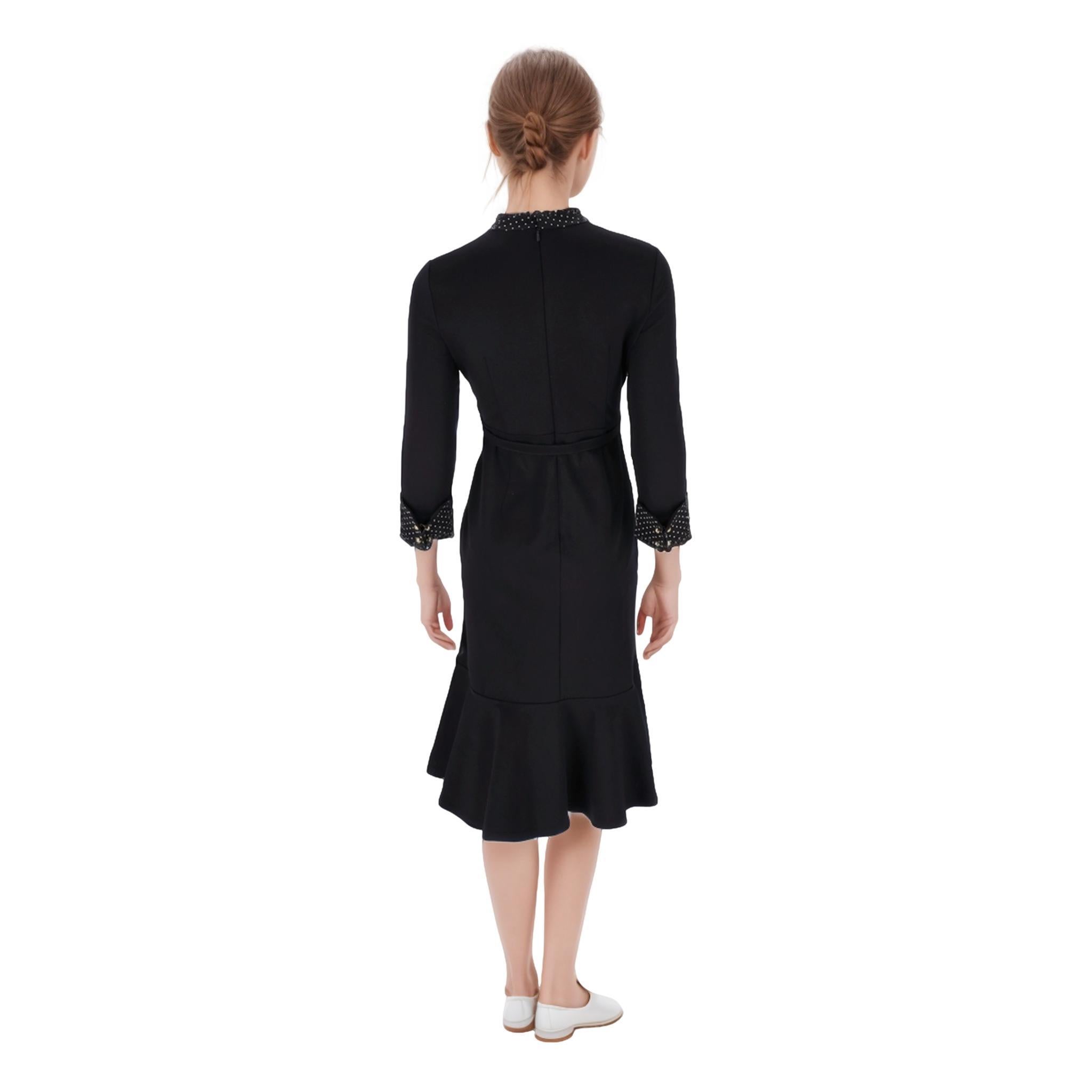 Erdem Polka-Dot Tie Midi Dress In New Condition For Sale In London, GB