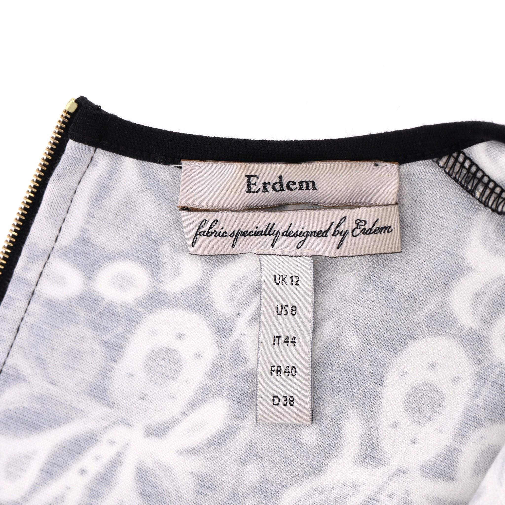 Erdem Printed Cotton Dress For Sale 1