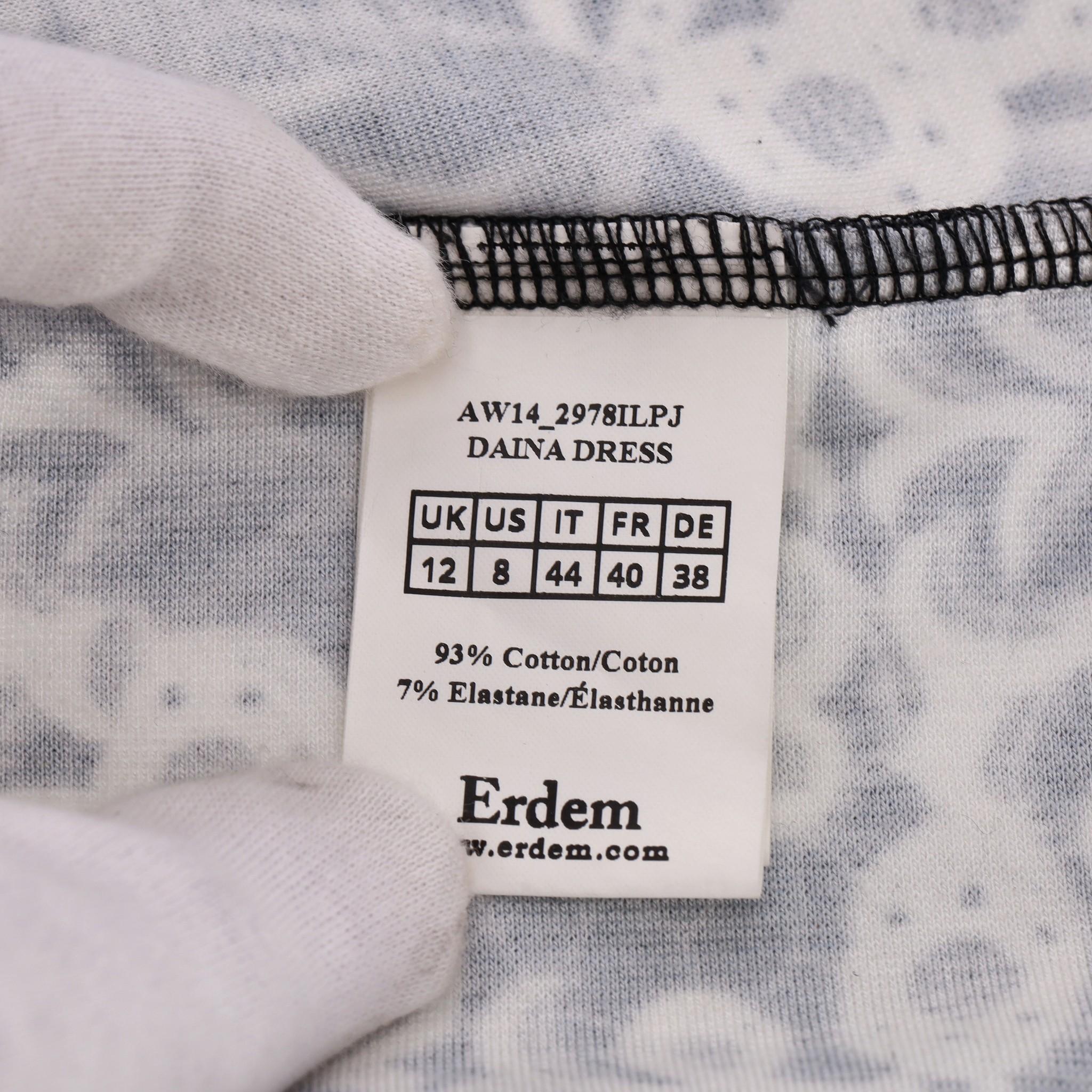 Erdem Printed Cotton Dress For Sale 2