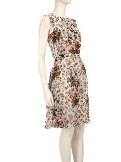 Erdem Silk Floral Knee Length Dress Size S