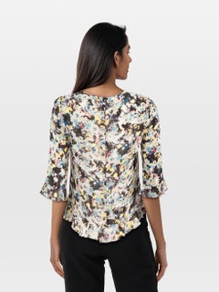 Erdem Silk Floral Pattern Top Size M