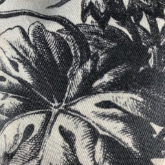 ERDEM - Chapeaux en toile de coton/Elastane à fleurs bleues et noires, taille M/L