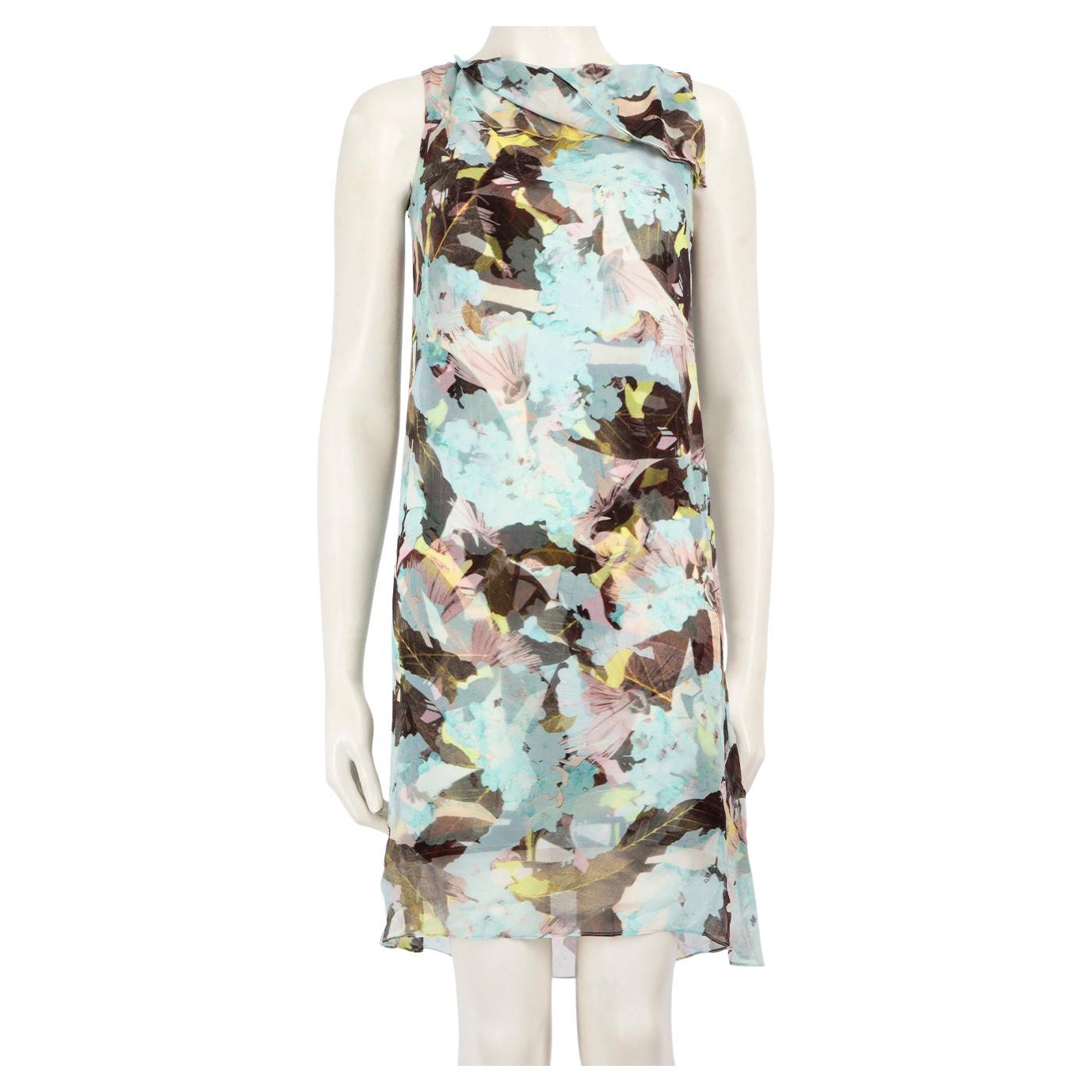 Erdem Robe sans manches à motifs abstraits Taille M