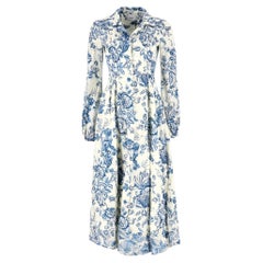 Abito midi in cotone Toile De Jouy di Erdem