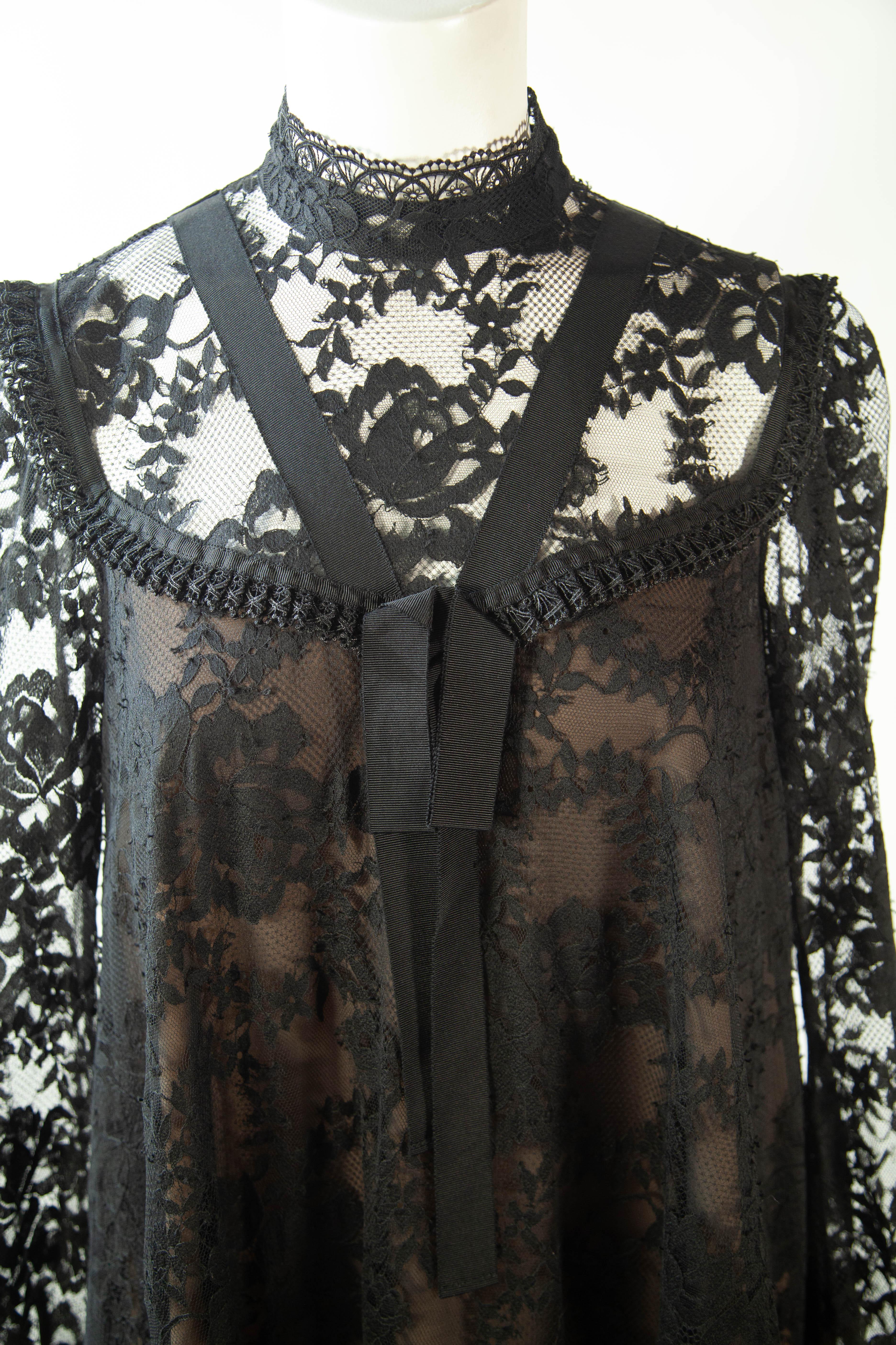 black lace dress h&m