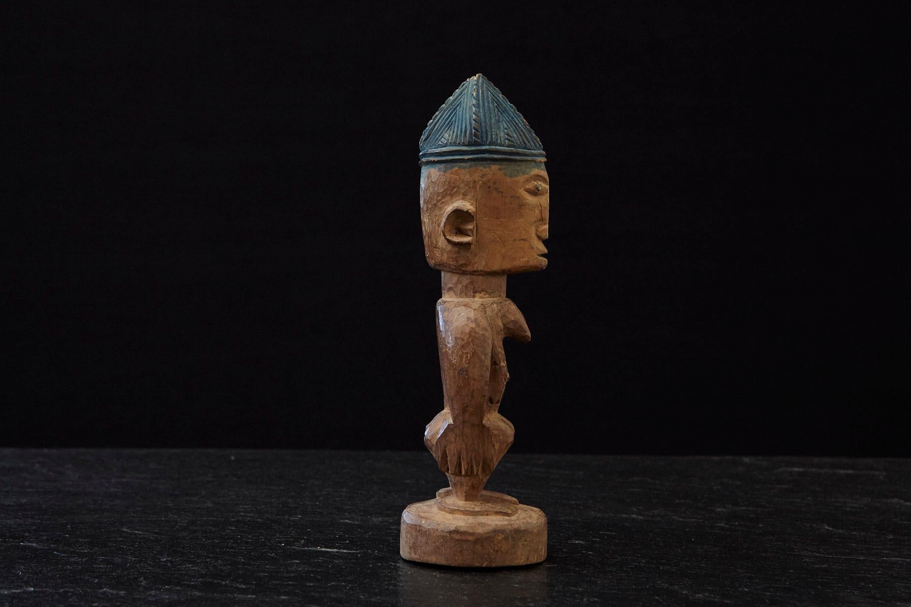 20ième siècle A.Ibeji Figure commémorative féminine, Egba, Yoruba People, Nigeria, 20 C en vente
