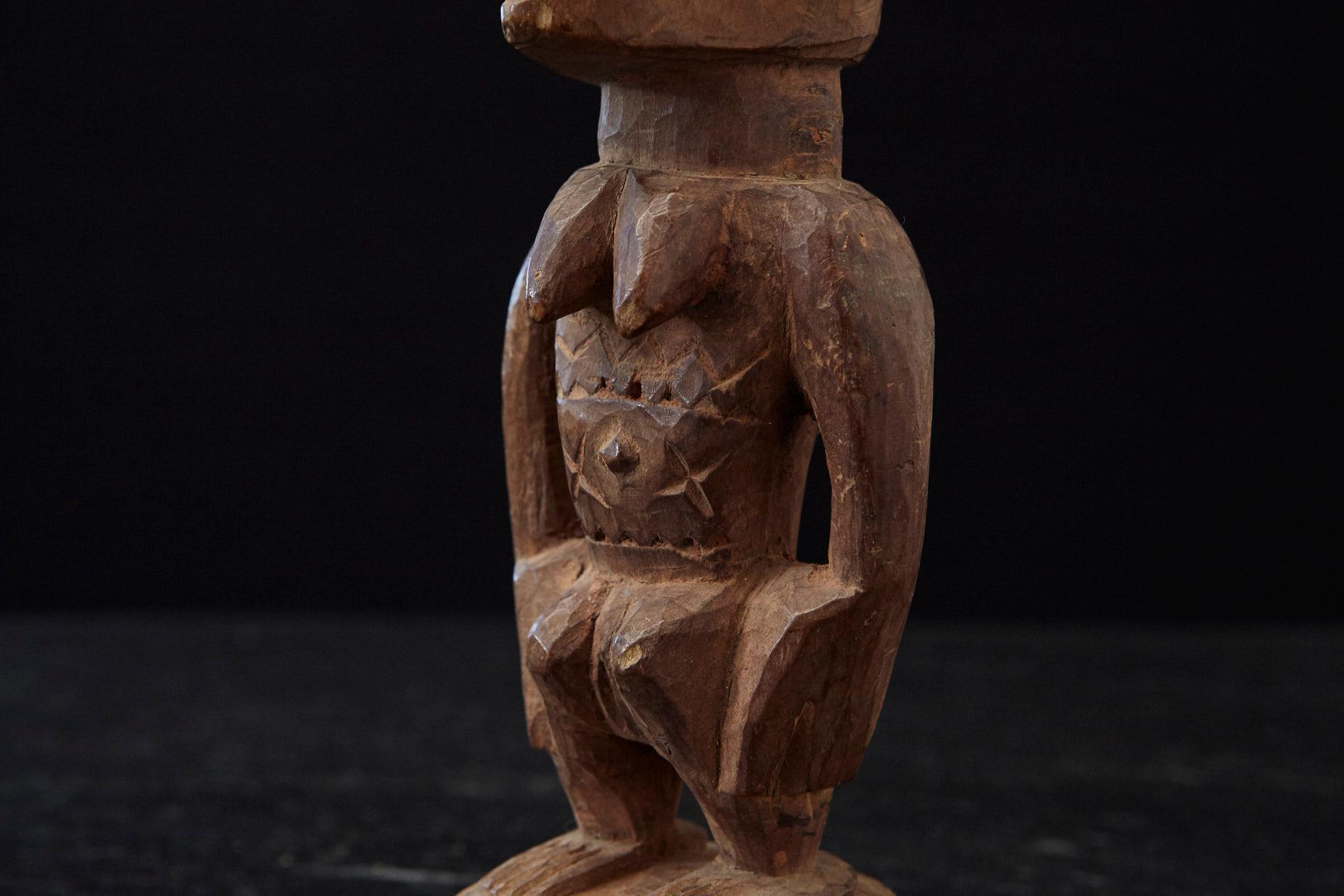 Ere Ibeji Female Commemorative Figure, Egba, Yoruba People, Nigeria, 20th C For Sale 1