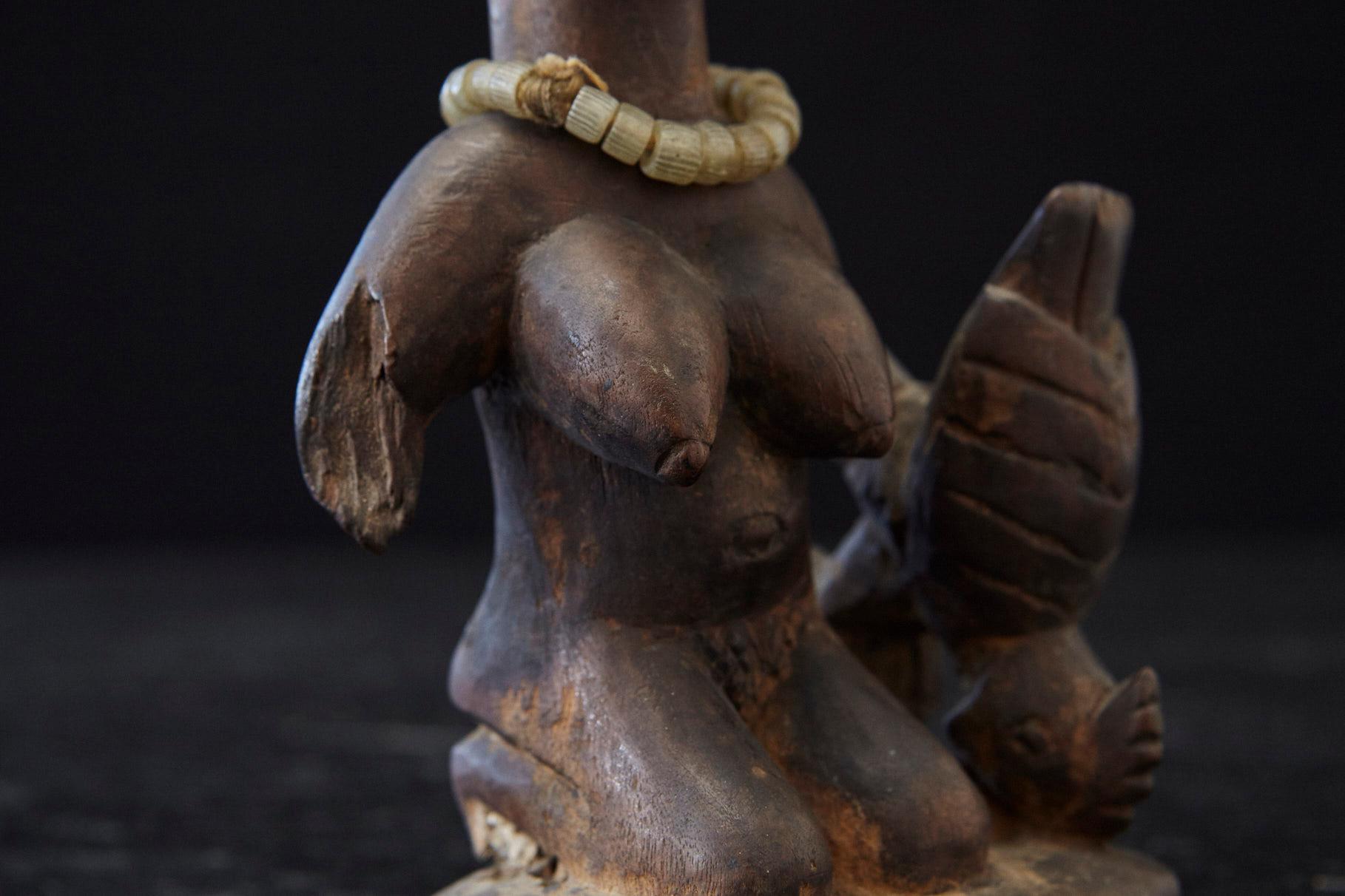 Ere Ibeji Female Commemorative Figure, Yoruba People, Nigeria, early 20th C For Sale 1