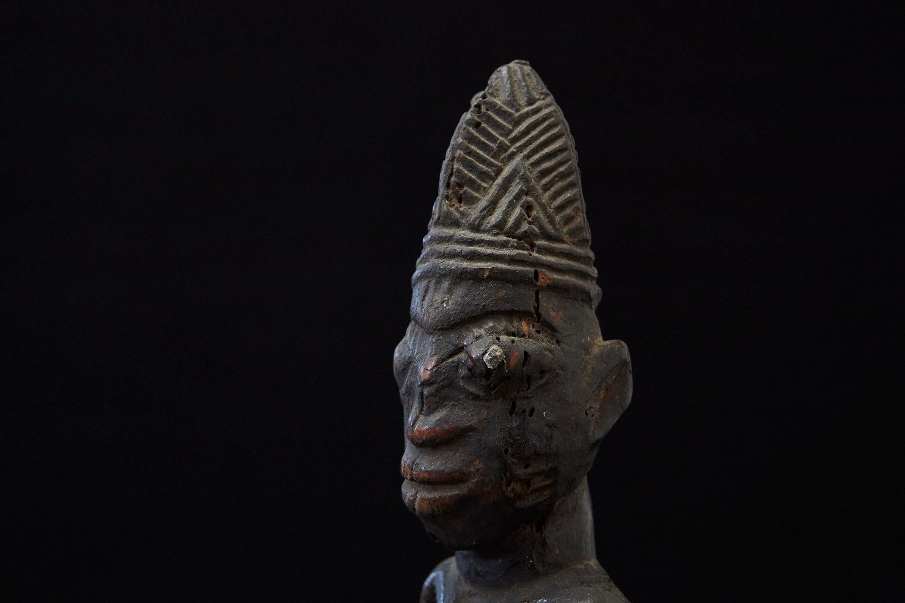 Ere Ibeji Male Commemorative Figure, Yoruba People, Nigeria, early 20th C For Sale 1