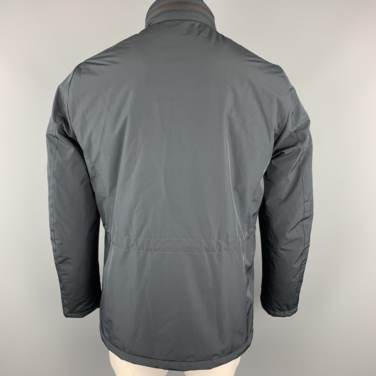 EREDI PISANO Navy Size M Padded Patch Pocket Winter Jacket For Sale at ...