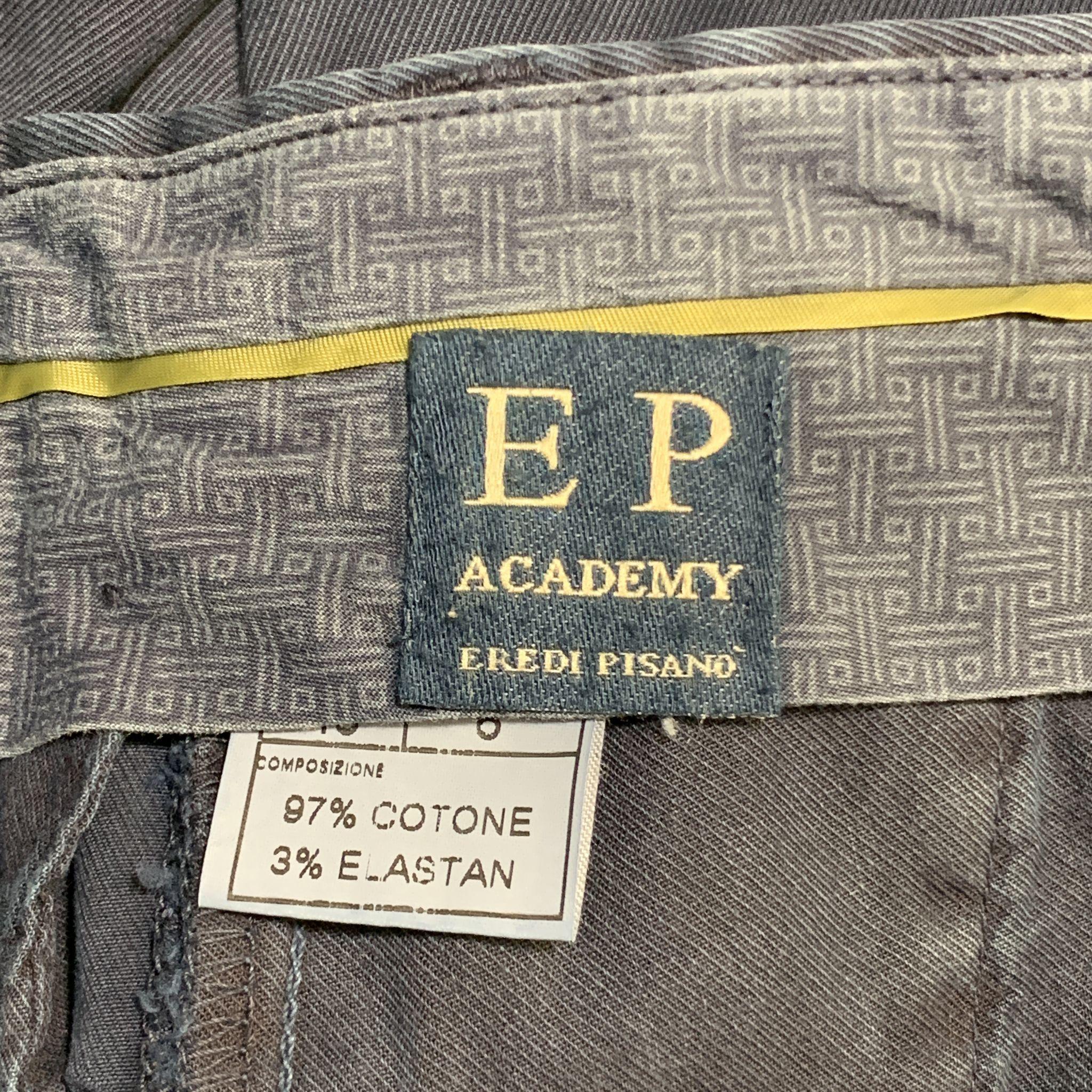 Men's EREDI PISANO Size 28 x 30 Navy Cotton Zip Fly Pants