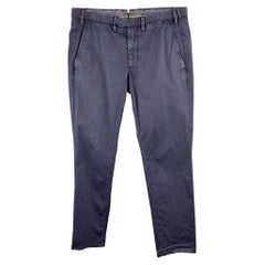 EREDI PISANO Size 28 x 30 Navy Cotton Zip Fly Pants