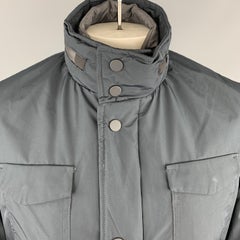 EREDI PISANO Size M Navy Padded Patch Pocket Winter Jacket