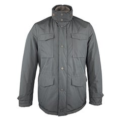 EREDI PISANO Size M Navy Padded Patch Pocket Winter Jacket