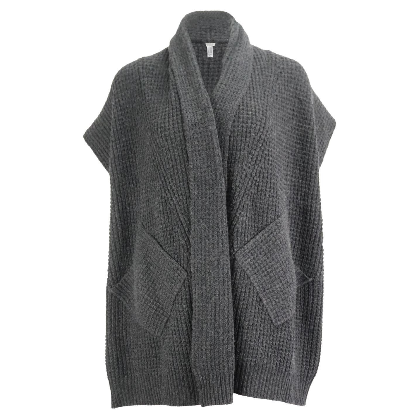 Eres Waffle Knit Wool And Cashmere Blend Cardigan Small