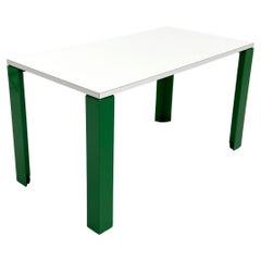Retro Eretteo Dining Table with Green Feet by Örni Halloween for Artemide, 1970s