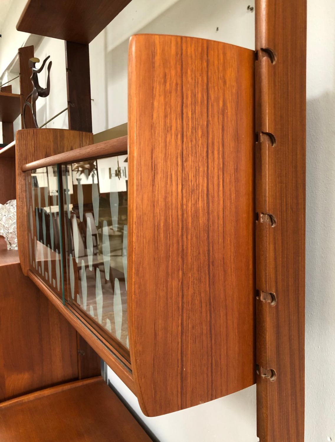 Ergo 3-Bay Teak Freestanding Modular Shelving Blindheim Mobelfabrikk Norway 1961 3