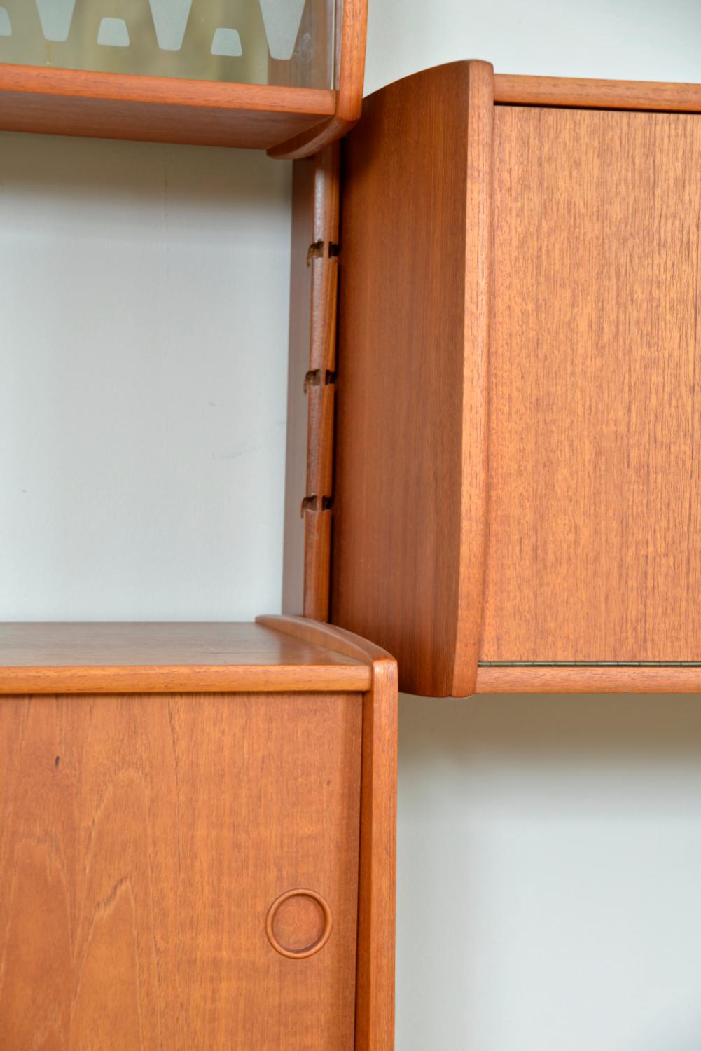 Ergo 3-Bay Teak Freestanding Modular Shelving Blindheim Mobelfabrikk Norway 1961 8