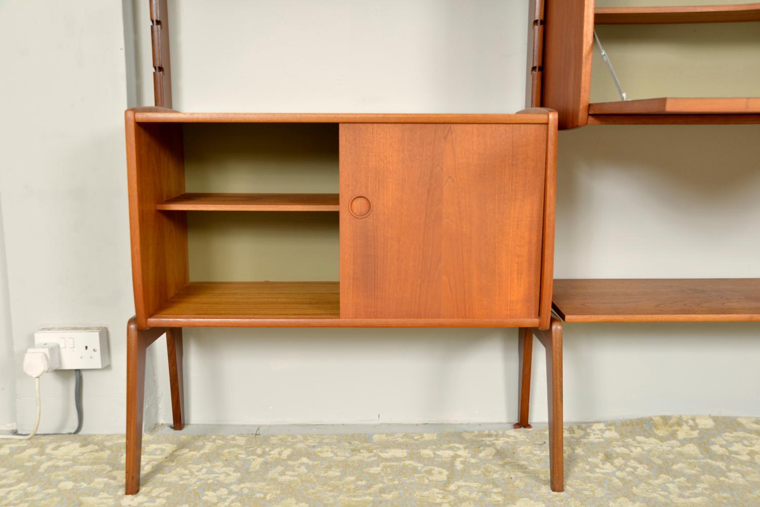 Ergo 3-Bay Teak Freestanding Modular Shelving Blindheim Mobelfabrikk Norway 1961 9