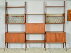 Ergo 3-Bay Teak Freestanding Modular Shelving Blindheim Mobelfabrikk Norway 1961
