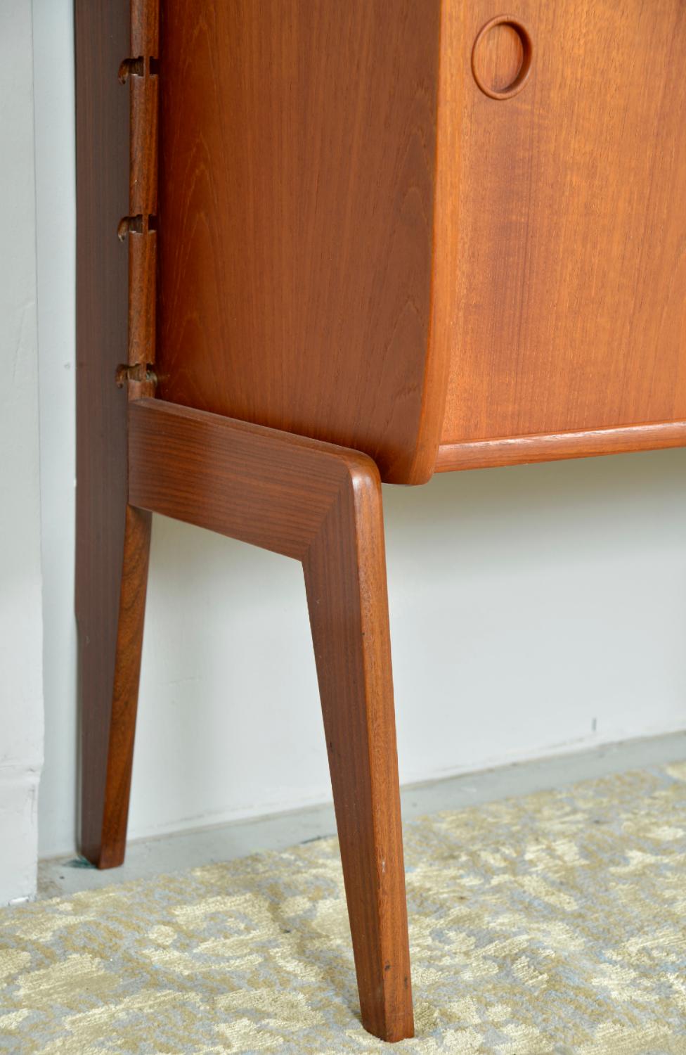 Metal Ergo 3-Bay Teak Freestanding Modular Shelving Blindheim Mobelfabrikk Norway 1961