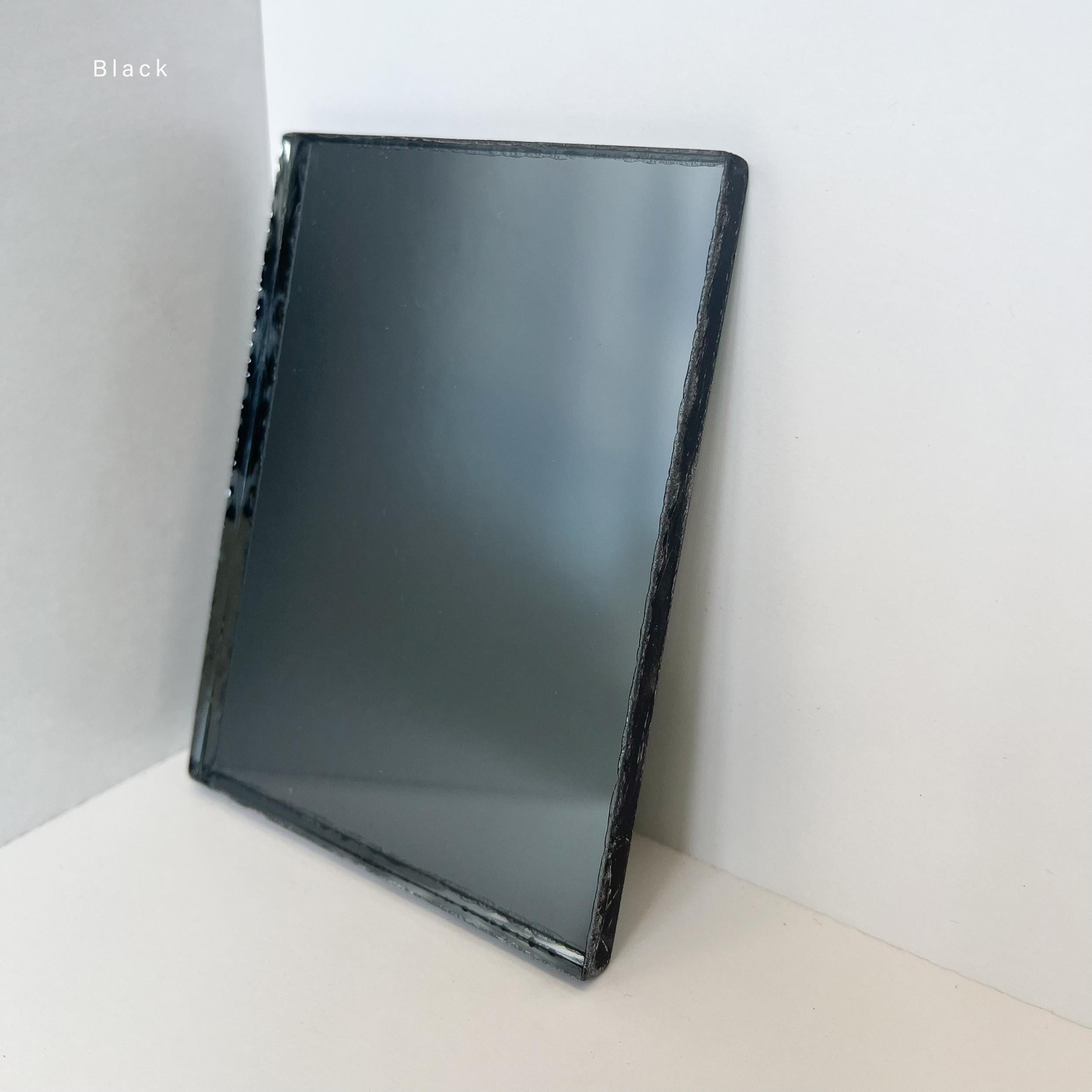 Ergon Organic Shape Illuminated Black Tinted Mirror, Blackened Frame, Medium For Sale 3