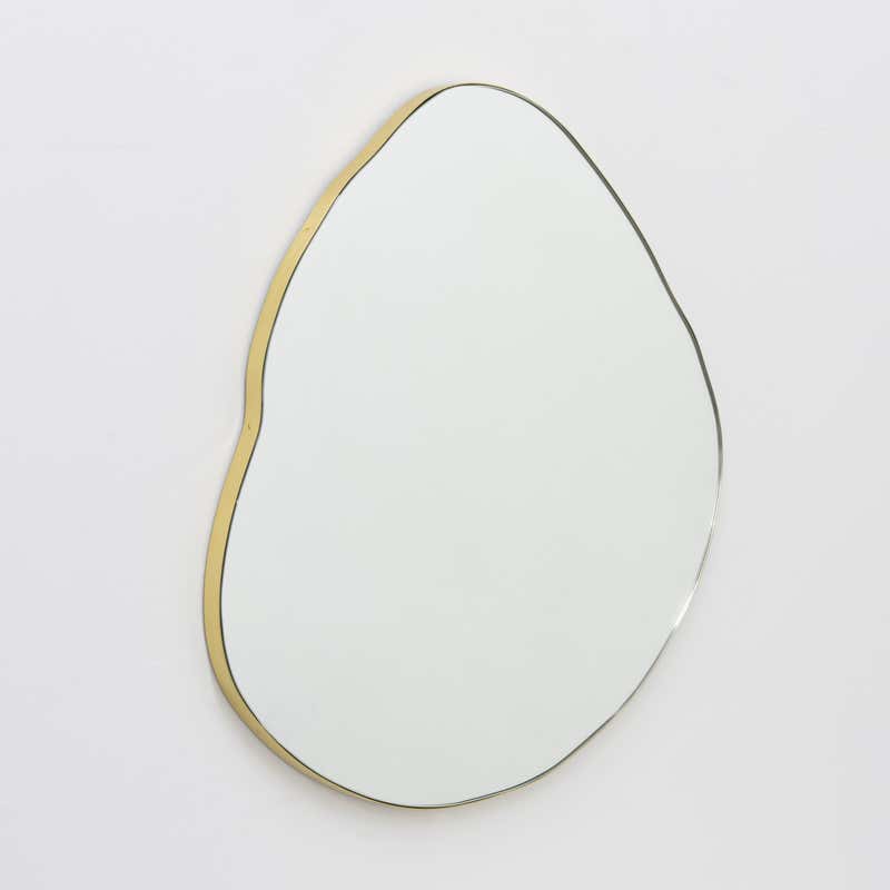 Original Wide Organic Mirror For Sale at 1stDibs