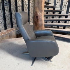 Ergonomic Leather Recliner Made in Norway by I M G Scandinavian Modern