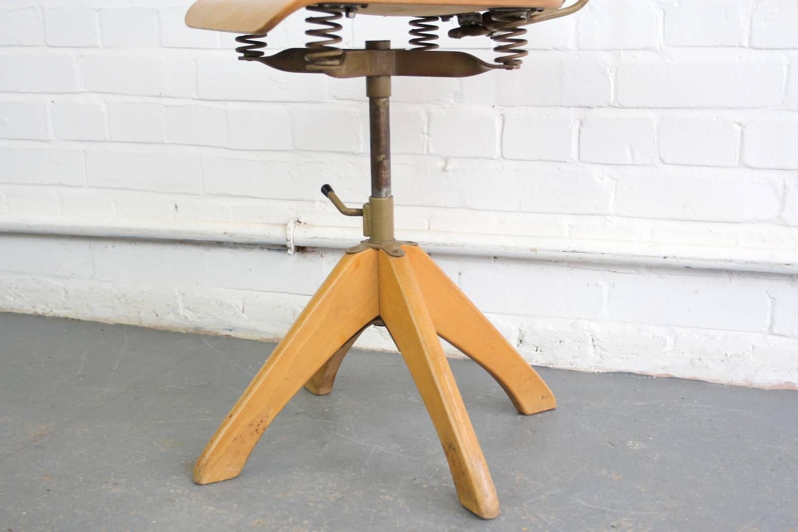 Mid-Century Modern Ergonomic Sprung Chair by Polstergleich, circa 1950s