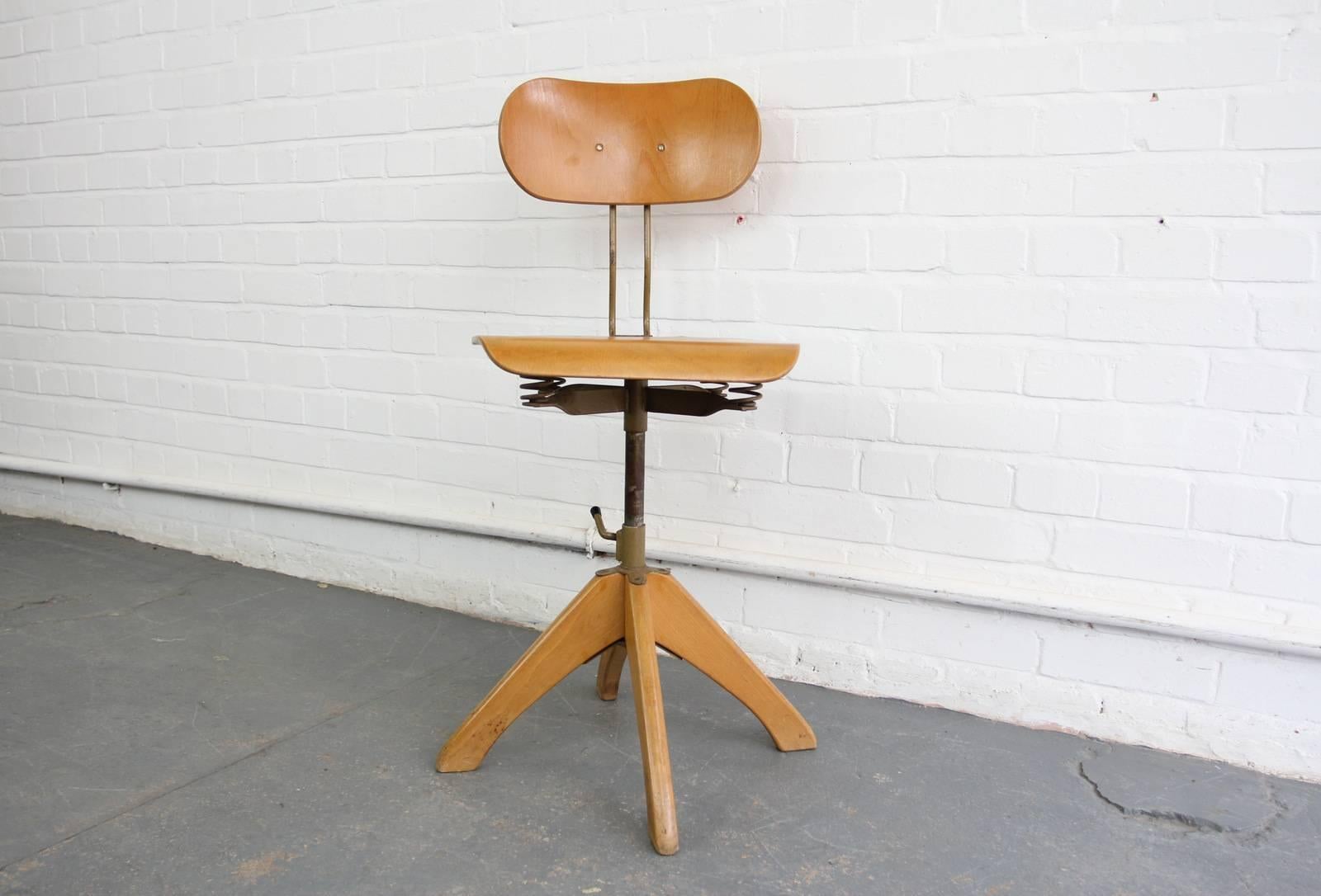 Ergonomic Sprung Chair by Polstergleich, circa 1950s 2