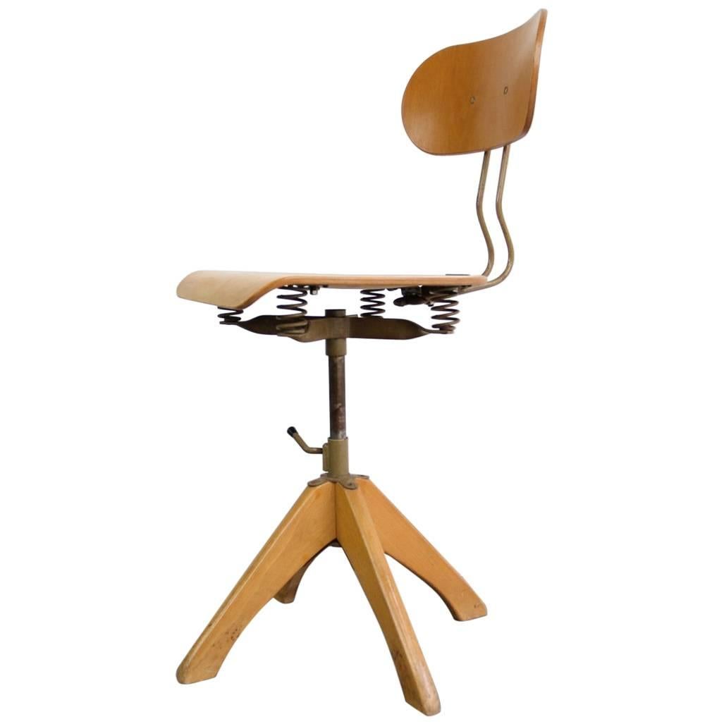 Ergonomic Sprung Chair by Polstergleich, circa 1950s